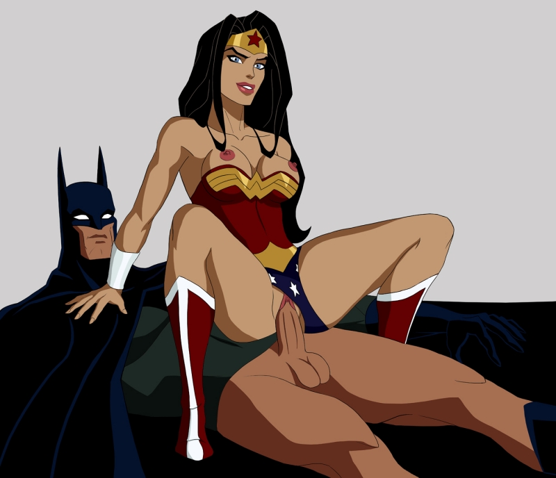 Justice League Toon Porn - Wonder woman and Batman â€“ this kind of superheroes who even fucking in  their costumes so they will be ready to go and save the world at any moment!